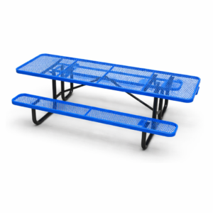 Quick Ship 8ft Portable Commercial Picnic Table - Rectangle - Image 1