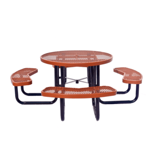 Quick Ship Portable Commercial Picnic Table - 46" Round - Image 6