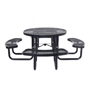 Quick Ship Portable Commercial Picnic Table - 46" Round - Image 5