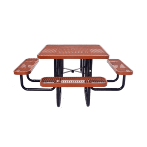 Quick Ship 46" Portable Commercial Picnic Table - Square - Image 4