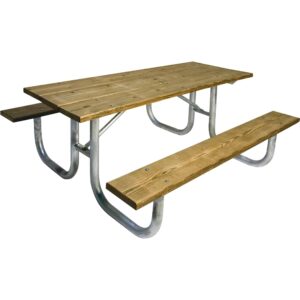 Heavy Duty Picnic Table Frame Kit - Frame Only - Welded 6ft or 8ft Galvanized - Image 4