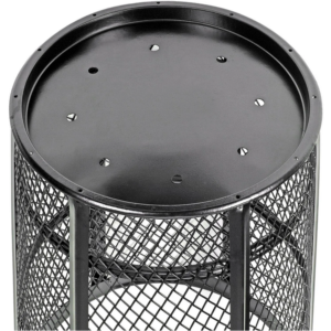 Outdoor Steel Mesh Corrosion Resistant Trash Can, 48 Gallon With Steel Dome Lid - Image 5