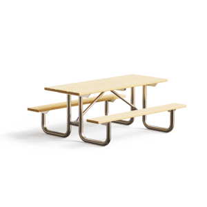 Heavy Duty Picnic Table Frame Kit - Frame Only - Welded 6ft or 8ft Galvanized - Image 3