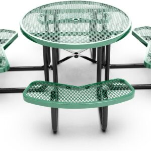 Quick Ship Portable Commercial Picnic Table - 46" Round - Image 4