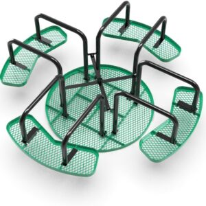 Quick Ship Portable Commercial Picnic Table - 46" Round - Image 3