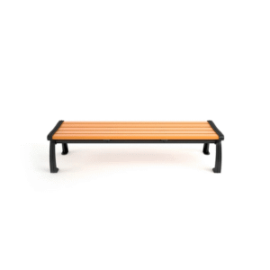 Heritage Style 6′ Recycled Plastic Bench Without Back – Commercial Outdoor Bench - Image 2