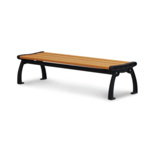 Heritage Style 6′ Recycled Plastic Bench Without Back – Commercial Outdoor Bench - Image 3