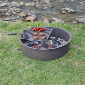 Commercial 32in Swivel Grate Fire Ring - Image 1